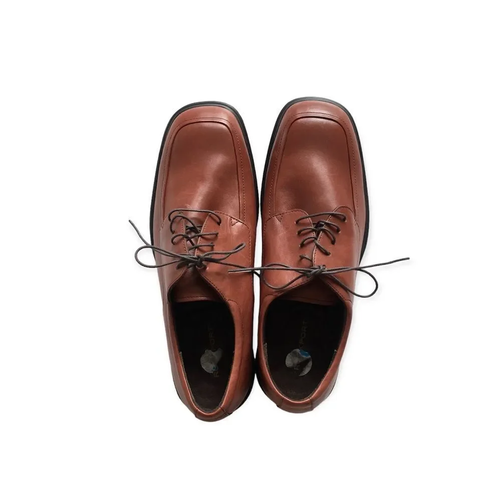 🆕Rockport Men’s Brown Leather Oxford Dress Shoes